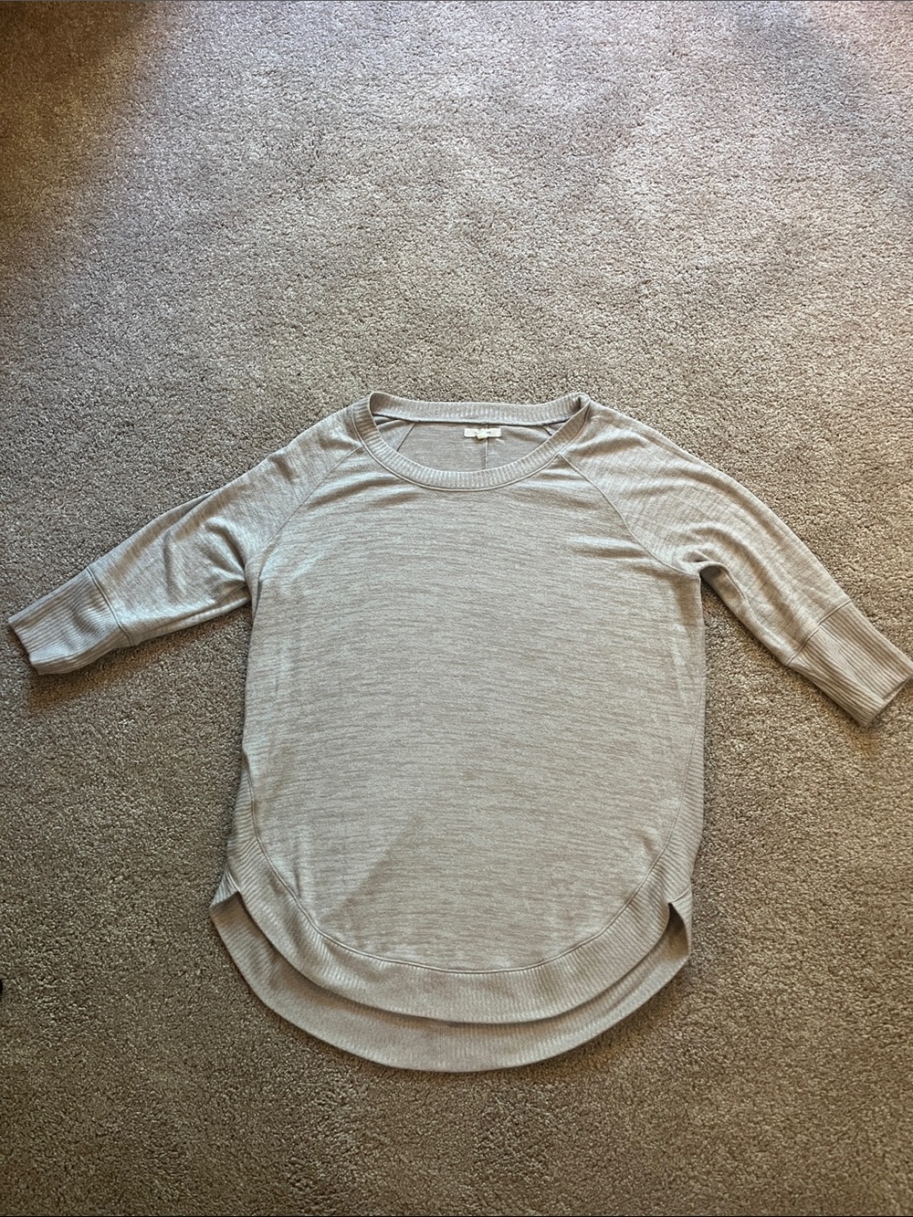 Maurices Neutral Beige Lightweight Knit Top